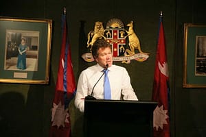 Chris Walker Speaking at Government House